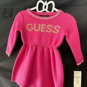 Guess Kids Fuchsia Dress with Gold Accents